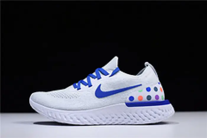 Nike Epic React Flyknit white blue DBFAF150