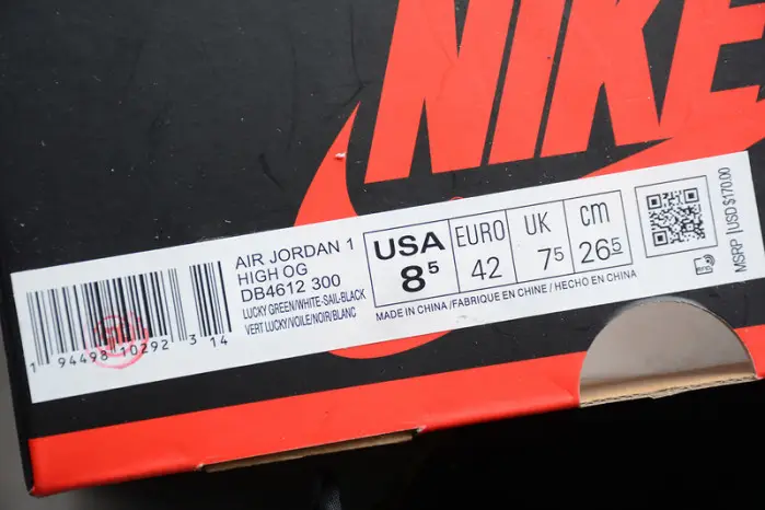 AIR JORDAN 1 LUCKY GREEN 