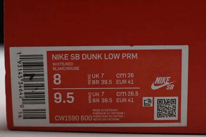 Dunk Low GS 'White University Red' 