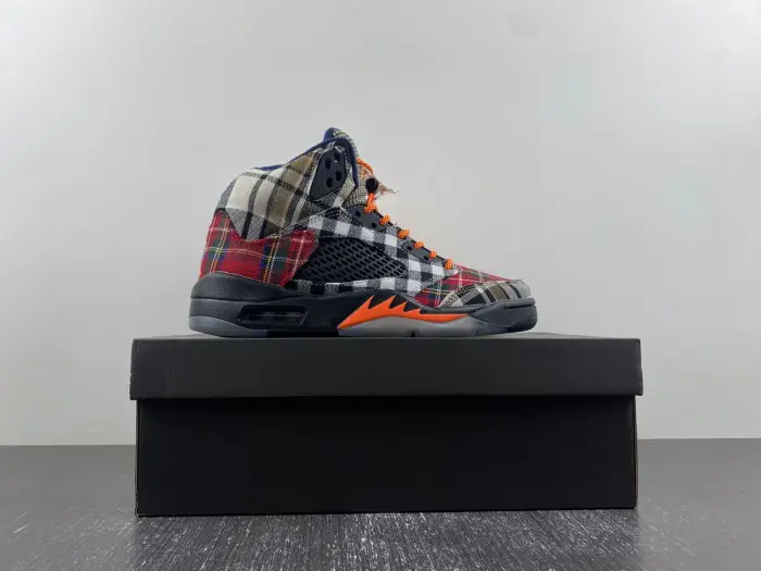 Jordan 5 Retro Plaid (GS)-FD4814-008 