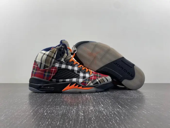 Jordan 5 Retro Plaid (GS)-FD4814-008 