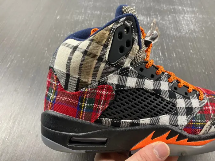 Jordan 5 Retro Plaid (GS)-FD4814-008 
