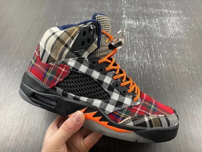 Jordan 5 Retro Plaid (GS)-FD4814-008 